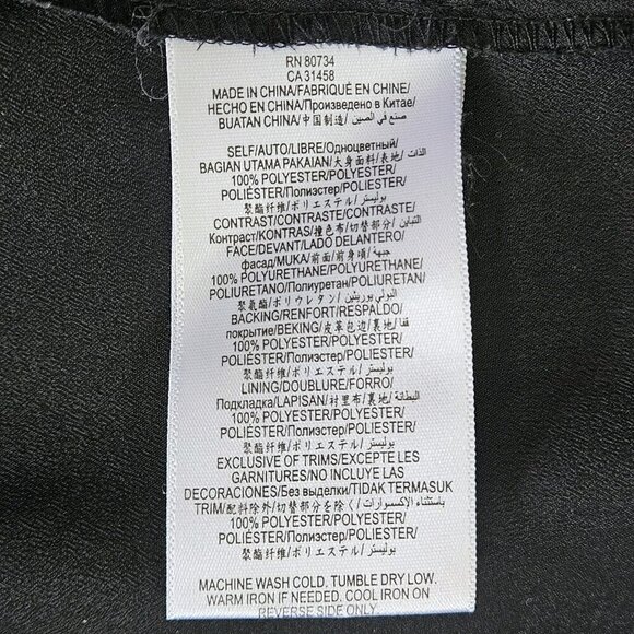 BCBGeneration Skirt Womens 10 Black 1/2 Lined Midi Sheer Lace Fairy Whimsigoth - Picture 12 of 16